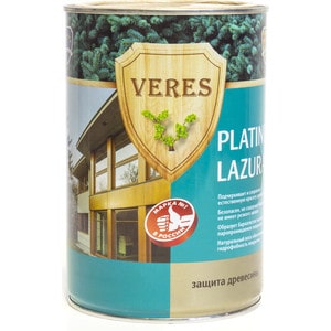 

Антисептик для дерева VERES PLATINUM LAZURA № 7 махагон 0.9л., PLATINUM LAZURA № 7 махагон 0.9л.