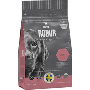 

Сухой корм BOZITA ROBUR Light 19/08 для взрослых собак склонных к набору веса или с низким уровнем активности 2,5кг (14133), ROBUR Light 19/08 для взрослых собак склонных к набору веса или с низким уровнем активности 2,5кг (14133)