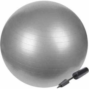 Фитбол Lite Weights 1868LW (85см, антивзрыв, с насосом, серебро)
