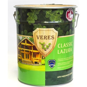 

Антисептик для дерева VERES CLASSIC LAZURA №17 золотой бор 20л., CLASSIC LAZURA №17 золотой бор 20л.