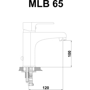 фото Смеситель для раковины gpd atros (mlb65)