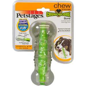 Игрушка Petstages Crunchcore Bone хрустящая косточка резиновая 15см для собак - фото 1