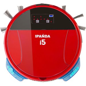 Робот-пылесос Panda i5 Red робот собака charlie iq bot на пульте управления интерактивный звук свет танцующий музыкальный на батарейках на русском языке бело голубой