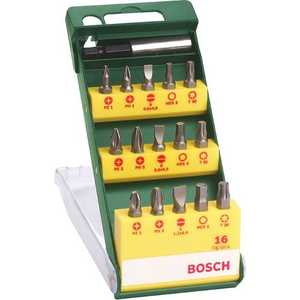 Набор бит Bosch 15шт + держатель (2.607.019.453)