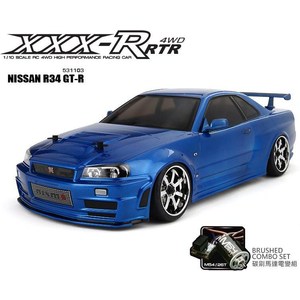 Модель раллийного автомобиля MST XXX-R NISSAN R34 GT-R 4WD RTR масштаб 1:10 2.4G