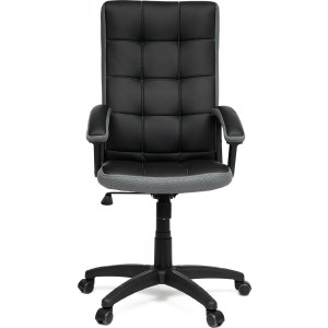 фото Офисное кресло tetchair trendy кож/зам/ткань, черный/серый, 36-6/12