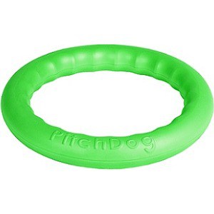 Игрушка PitchDog 30 Любимая игрушка игровое кольцо для аппортировки зеленое для собак 28см - фото 1