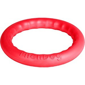 фото Игрушка pitchdog 30 любимая игрушка игровое кольцо для аппортировки розовое для собак 28см