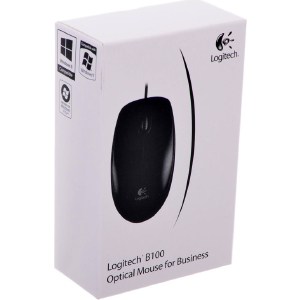Мышь Logitech B100 USB Black - фото 4