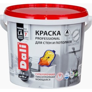 

Краска в/д РОГНЕДА DALI PROFESSIONAL 7 акриловая матовая база А 5л., DALI PROFESSIONAL 7 акриловая матовая база А 5л.