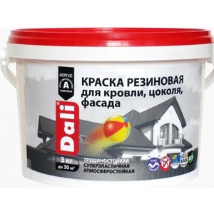 

Краска резиновая РОГНЕДА DALI терракотовая 3кг., DALI терракотовая 3кг.