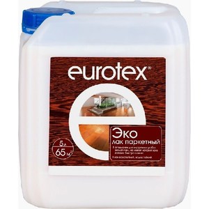 

Лак паркетный РОГНЕДА EUROTEX -ЭКО полуматовый 5л., EUROTEX -ЭКО полуматовый 5л.