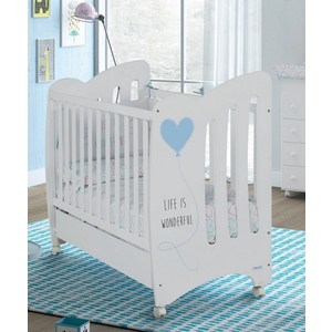 

Кроватка Micuna Wonderful 120х60 white/blue Э0000015071, Wonderful 120х60 white/blue Э0000015071