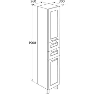 фото Пенал iddis sena 360 напольный (sen3600i97)