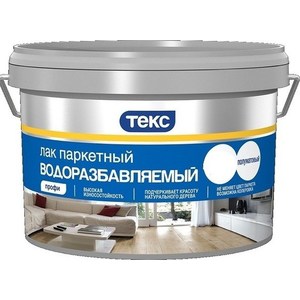 

Лак паркетный ТЕКС ПРОФИ водный полуматовый 2л., ПРОФИ водный полуматовый 2л.
