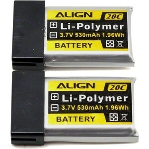 

Аккумулятор Align Li-Po 3.7В 1S 20C 530мАч, Li-Po 3.7В 1S 20C 530мАч