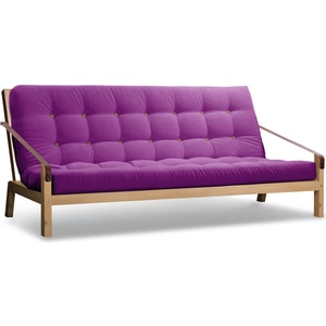 Диван Arsko Локи сосна-фиолетовый вельвет прямой диван артмебель меркурий вельвет фиолетовый экокожа 100
