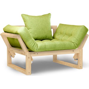 Кресло Arsko Амбер сосна-зеленая рогожка. кресло амбер сосна натуральная серый рогожка