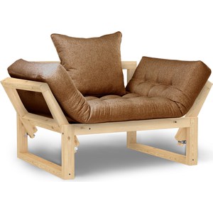 Кресло Arsko Амбер сосна-коричневая рогожка. кресло амбер сосна натуральная серый рогожка
