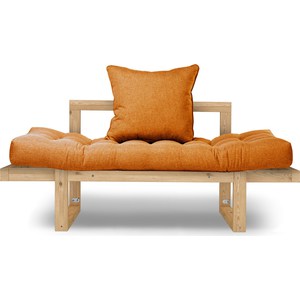 Кресло Arsko Амбер сосна-оранжевая рогожка.