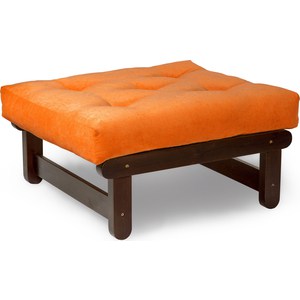 Пуфик Arsko Сламбер орех оранжевый вельвет прямой диван сламбер голубой рогожка сосна натуральная с ящиком