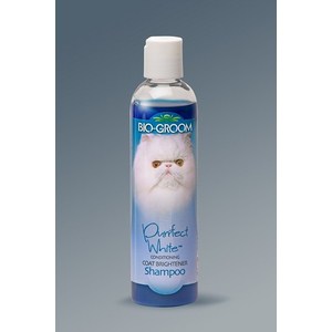 фото Шампунь-кондиционер bio-groom purrfect white shampoo повышает яркость окраса для кошек 237мл (21118)