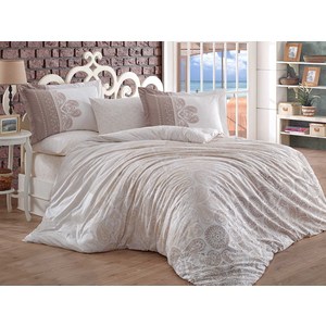 

Комплект постельного белья Hobby home collection Евро, поплин Irene бежевый, Евро, поплин Irene бежевый