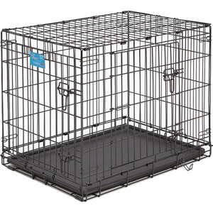 Клетка Midwest Life Stages 30'' Double Door Dog Crate 76x53x61h см 2 двери черная для собак