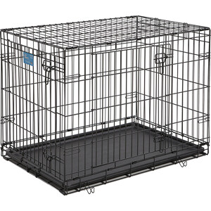 Клетка Midwest Life Stages 36'' Double Door Dog Crate 91x61x69h см 2 двери черная для собак