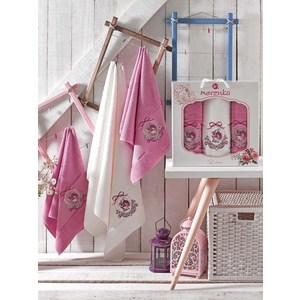 Набор из 3 полотенец Merzuka Rose светло-лиловый махра 50x80-2/70x130-1 (9333светло-лиловый) Набор из 3 полотенец Merzuka Rose светло-лиловый махра 50x80-2/70x130-1 (9333светло-лиловый)
