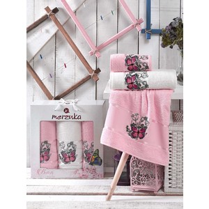 Набор из 3 полотенец Merzuka Butterfly светло-розовый махра 50x80-2/70x130-1 (9335светло-розовый) цена Набор из 3 полотенец Merzuka Butterfly светло-розовый махра 50x80-2/70x130-1 (9335светло-розовый) цены онлайн