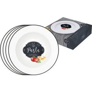 Набор из 4-х тарелок для пасты Easy Life (R2S) Кухня в стиле Ретро (EL-R0819_KIBP)
