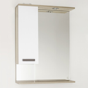 Зеркало-шкаф Style line Ориноко 60 с подсветкой, белый (ЛС-00000384) шкаф зеркало блик 50 лайт правый домино