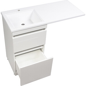 Мебель для ванной Style line Даллас Люкс 48 (110L) напольная, под стиральную машину, усиленный кронштейн, белая