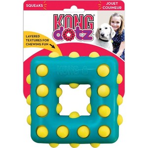 

Игрушка KONG Dotz Square Large ''Квадрат'' большой 13см для собак, Dotz Square Large "Квадрат" большой 13см для собак