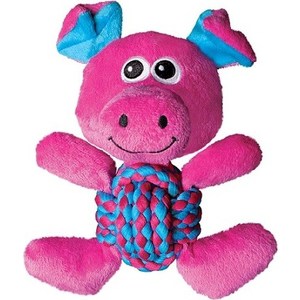 

Игрушка KONG Weave Knots Pig Medium ''Свинка'' средняя 22х20см для собак, Weave Knots Pig Medium "Свинка" средняя 22х20см для собак