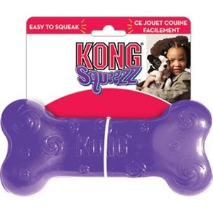 

Игрушка KONG Squeezz Bone Medium ''Косточка'' средняя 15см резиновая с пищалкой для собак, Squeezz Bone Medium "Косточка" средняя 15см резиновая с пищалкой для собак