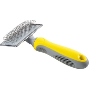 

Сликер Hunter Smart Slickerbrush Soft for Frizzy Large Dogs сликер большой желтый/серый для собак крупных пород, Smart Slickerbrush Soft for Frizzy Large Dogs сликер большой желтый/серый для собак крупных пород