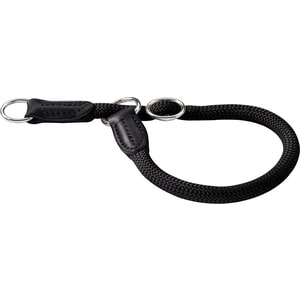фото Ошейник-удавка hunter collar training freestyle 35/8 круглый нейлон черный для собак