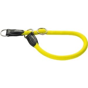 фото Ошейник-удавка hunter collar training freestyle neon 55/10 нейлон желтый неон для собак