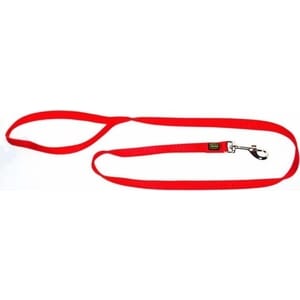 фото Поводок hunter leash 25/100 нейлон красный для собак