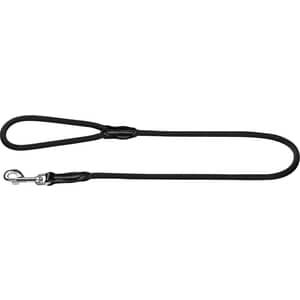 фото Поводок hunter leash freestyle 10/110 круглый нейлон черный для собак