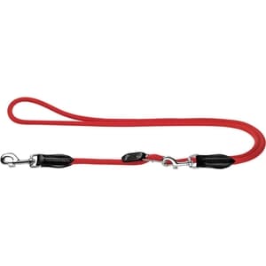 фото Поводок hunter leash freestyle 10/180 крулый нейлон красный для собак