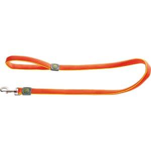 фото Поводок hunter leash maui 25/120 сетчатый текстиль оранжевый для собак