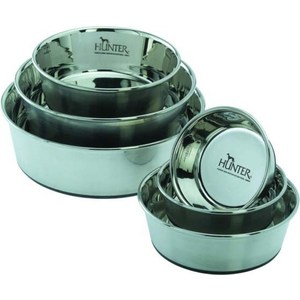 Миска Hunter Feeding Bowl из нержавеющей стали для собак 550мл диаметр 13см