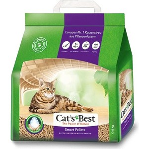 фото Наполнитель cat's best smart pellets древесный комкующийся для кошек 5кг (10л)