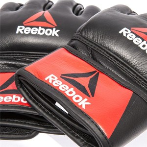 фото Перчатки reebok для mma combat leather glove large (rscb-10330rdbk)