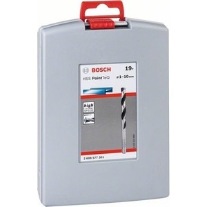 фото Набор сверл по металлу bosch 1.0-10мм 19шт hss pointteq probox (2.608.577.351)