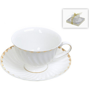 Чайная пара Best Home Porcelain Золотая волна (1210101)