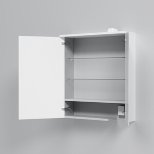 Зеркальный шкаф Am.Pm Spirit 2.0 60 левый, с подсветкой, белый (M70AMCL0601WG)